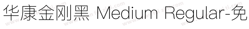华康金刚黑 Medium Regular字体转换